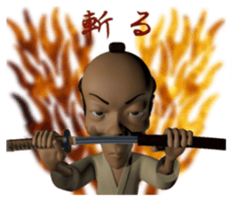 3D Samurai-san sticker #3833983