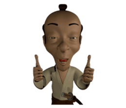 3D Samurai-san sticker #3833987