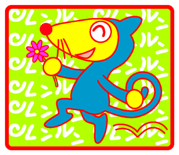 Tights dog sticker #3834087