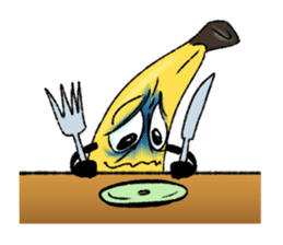 Awkward Banana sticker #3834479
