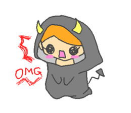 Animals imitate the children sticker #3835191