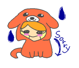 Animals imitate the children sticker #3835199