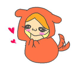 Animals imitate the children sticker #3835202