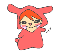 Animals imitate the children sticker #3835207