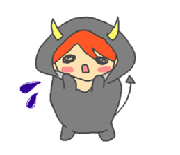 Animals imitate the children sticker #3835211