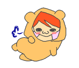 Animals imitate the children sticker #3835215