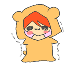 Animals imitate the children sticker #3835216