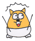 Dog Sticker CORGI chan sticker #3835486