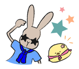 Rabbit superior and PIYOMI sticker #3836663