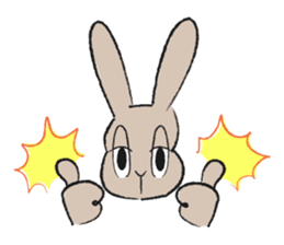Rabbit superior and PIYOMI sticker #3836668