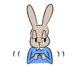 Rabbit superior and PIYOMI sticker #3836673