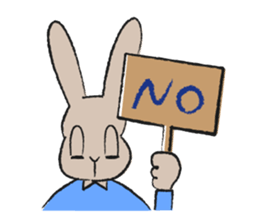 Rabbit superior and PIYOMI sticker #3836678