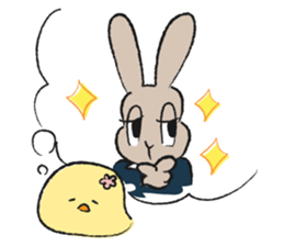 Rabbit superior and PIYOMI sticker #3836688