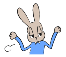 Rabbit superior and PIYOMI sticker #3836690