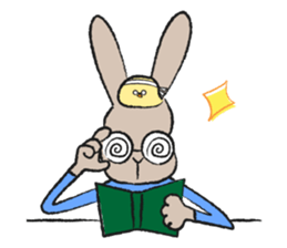 Rabbit superior and PIYOMI sticker #3836695