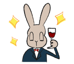 Rabbit superior and PIYOMI sticker #3836698