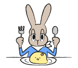 Rabbit superior and PIYOMI sticker #3836700