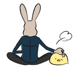 Rabbit superior and PIYOMI sticker #3836702