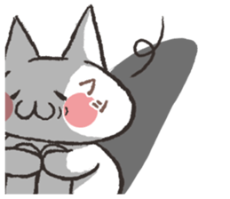 Exasperating, cute cat sticker #3837551