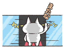 Exasperating, cute cat sticker #3837558