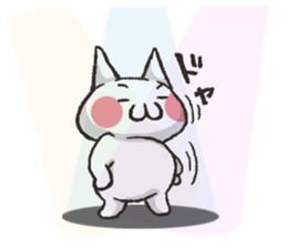 Exasperating, cute cat sticker #3837576