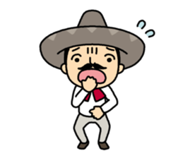 cheerful mister sticker #3837832