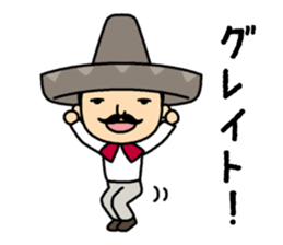 cheerful mister sticker #3837850