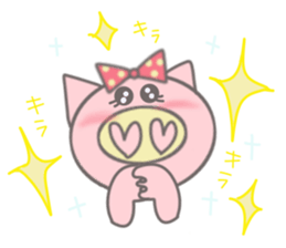 Bu-ko of the pig [English version] sticker #3838063