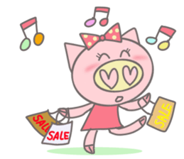 Bu-ko of the pig [English version] sticker #3838064