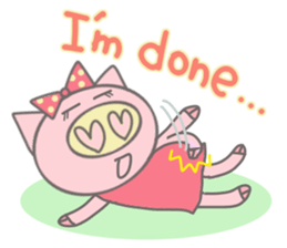 Bu-ko of the pig [English version] sticker #3838069