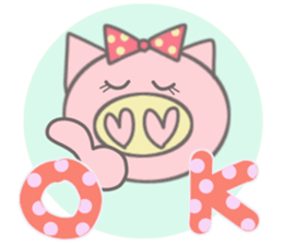 Bu-ko of the pig [English version] sticker #3838073