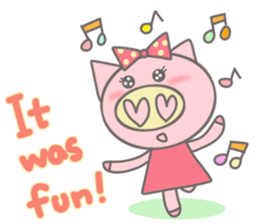 Bu-ko of the pig [English version] sticker #3838074