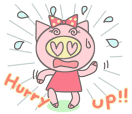 Bu-ko of the pig [English version] sticker #3838075