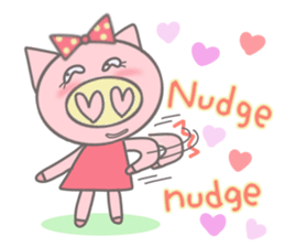 Bu-ko of the pig [English version] sticker #3838081