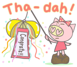 Bu-ko of the pig [English version] sticker #3838084