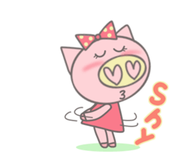 Bu-ko of the pig [English version] sticker #3838086