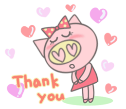 Bu-ko of the pig [English version] sticker #3838088