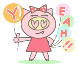 Bu-ko of the pig [English version] sticker #3838090