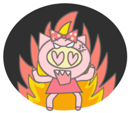 Bu-ko of the pig [English version] sticker #3838091