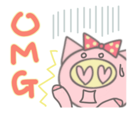 Bu-ko of the pig [English version] sticker #3838092