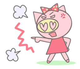 Bu-ko of the pig [English version] sticker #3838093