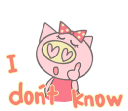 Bu-ko of the pig [English version] sticker #3838095