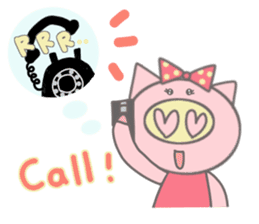 Bu-ko of the pig [English version] sticker #3838097