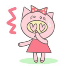Bu-ko of the pig [English version] sticker #3838098