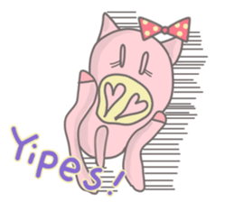 Bu-ko of the pig [English version] sticker #3838102