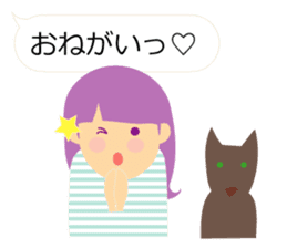 Daily with girls and dog sticker #3838747