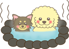Poodle & Chihuahua2 sticker #3840396