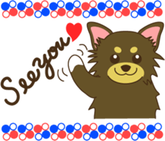 Poodle & Chihuahua2 sticker #3840398