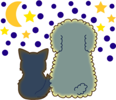 Poodle & Chihuahua2 sticker #3840400