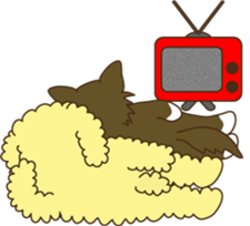 Poodle & Chihuahua2 sticker #3840408